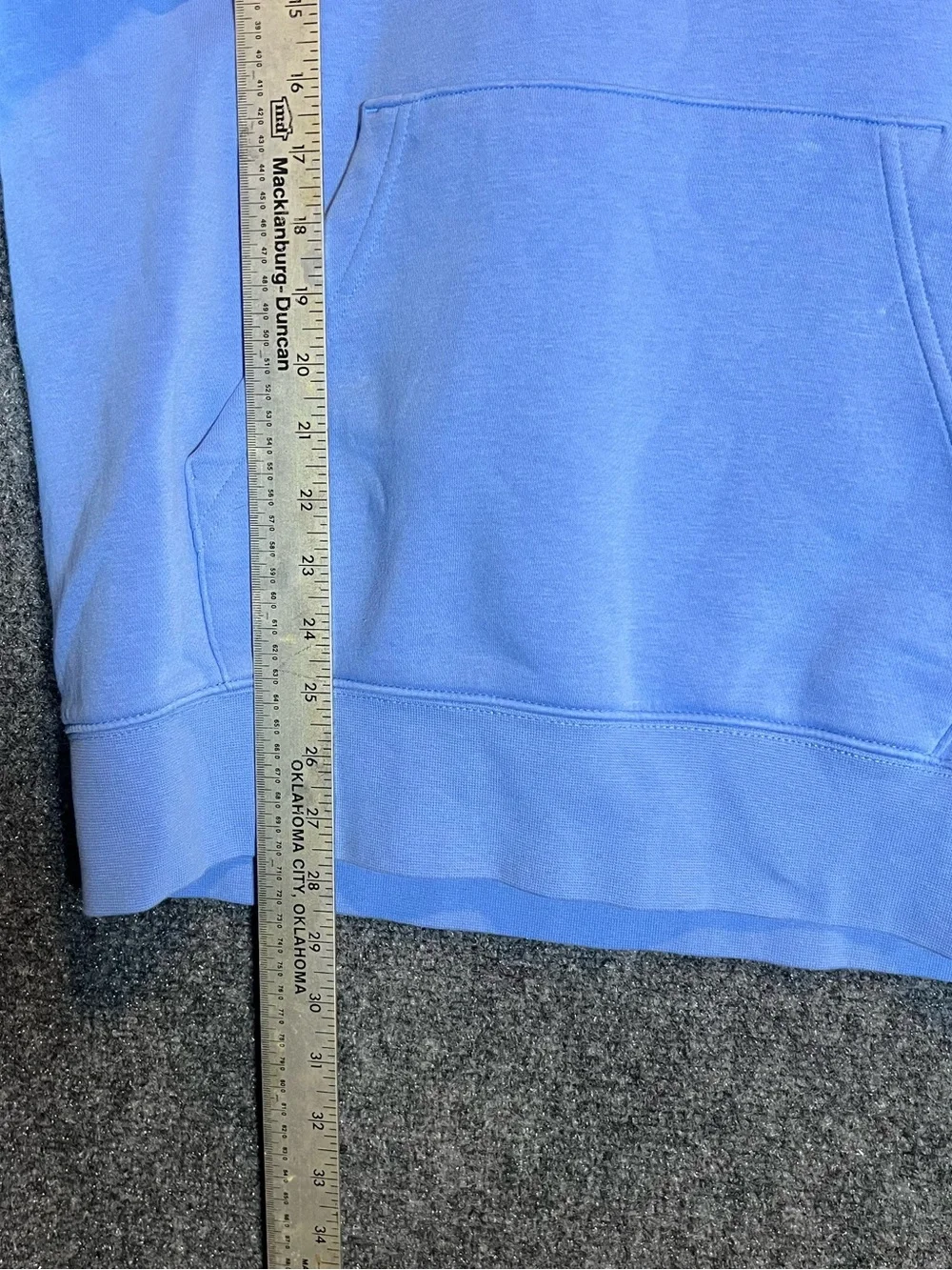 Nike Light Blue Liberty Flames Hoodie with Red Accents